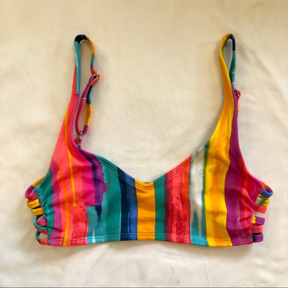 Colorful swim suit top